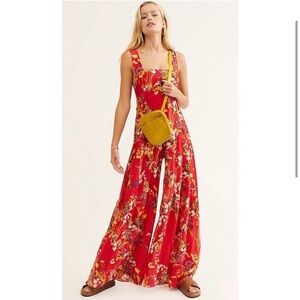 FREE PEOPLE | floral jumpsuit, S